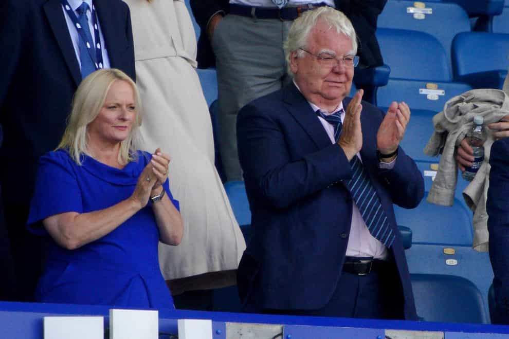 Everton’s board were ordered to stay away after death threats to Bill Kenwright, right, and an attack on Denise Barrett-Baxendale, left (Peter Byrne/PA)