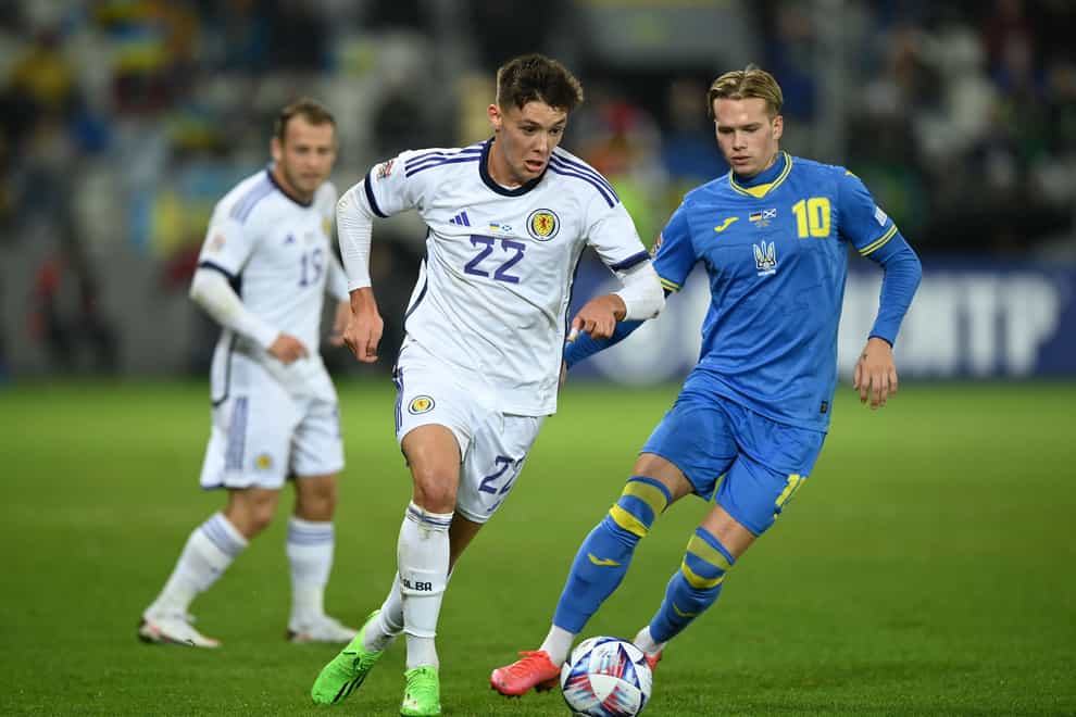 Ukraine’s Mykhailo Mudryk is wanted by Arsenal and Chelsea (Rafal Oleksiewicz/PA).