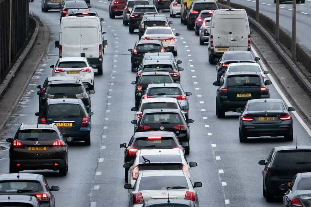 Analysis by traffic information supplier Inrix found that UK drivers lost an average of 80 hours last year due to congestion (Aaron Chown/PA)
