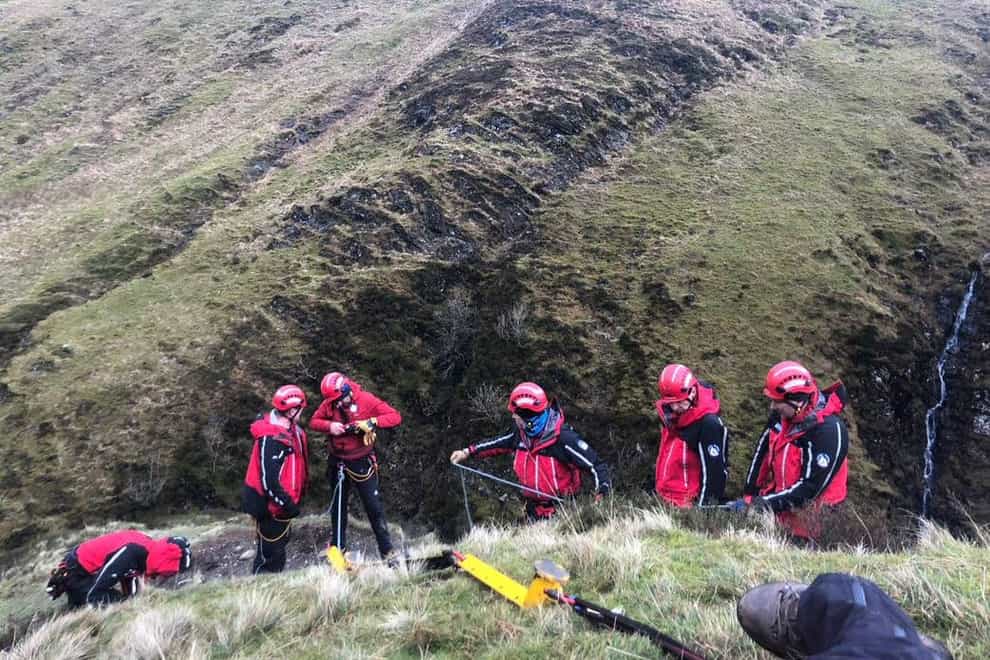 Moffat Mountain Rescue Team were involved in the rescue (Moffat Mountain Rescue Team/PA)