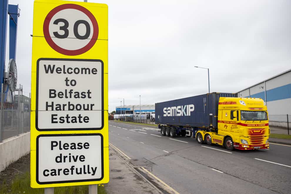The protocol moved customs and food safety checks and processes to the Irish Sea (Liam McBurney/PA)