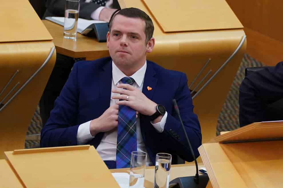 Douglas Ross backs Westminster’s move to block Scotland’s gender reform bill (Andrew Milligan/PA)