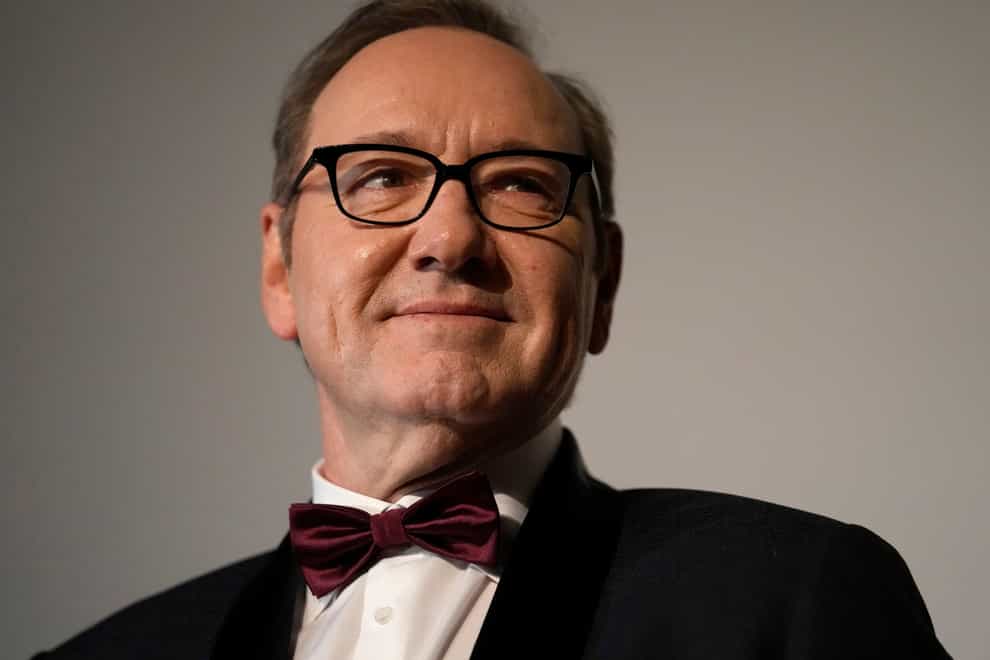 Kevin Spacey made his first speaking appearance since sexual assault allegations derailed his career and used a colourful Italian term to thank the National Cinema Museum for having the courage to invite him (Luca Bruno/AP)