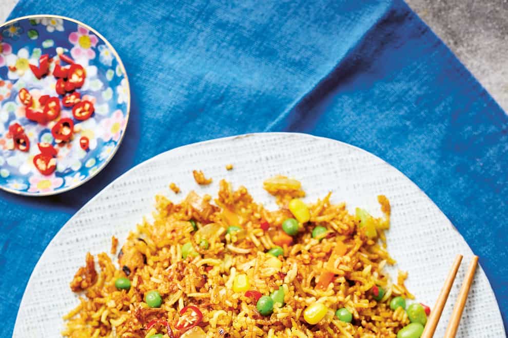 Spicy Singapore vegetable rice from One Wok, One Pot (Sam Folan/PA)