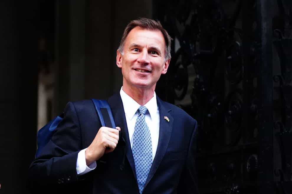 Jeremy Hunt has been mocked for his video explaining how inflation works (Victoria Jones/PA)