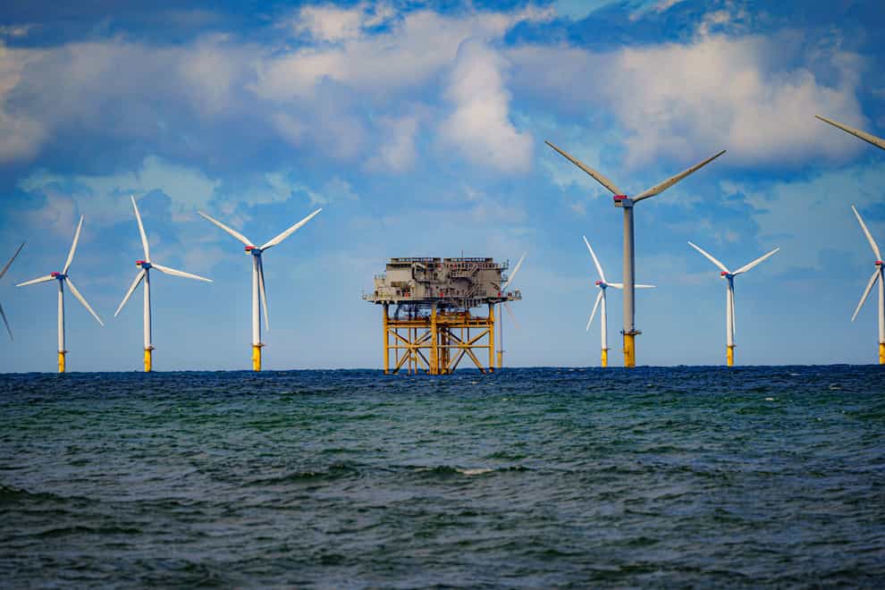 The UK Government wants 50 gigawatts of wind turbines in UK waters by 2030 (Ben Birchall/PA)