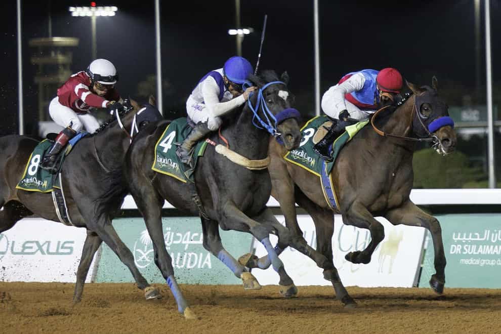 Country Grammer (right) looks to go one better than last year’s second when taking part in the Saudi Cup once again on February 25 (Jockey Club of Saudi Arabia / Douglas De Felice)