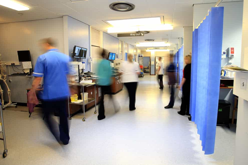 The rate of flu admissions to hospitals in England has dropped sharply (Peter Byrne/PA)