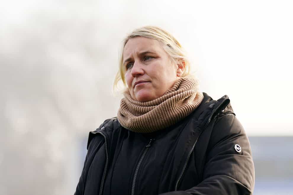 Chelsea manager Emma Hayes called for undersoil heating at WSL grounds (Zac Goodwin/PA)