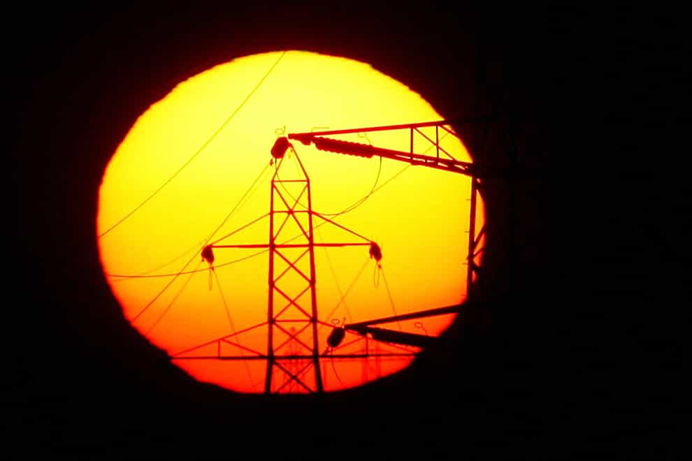 Forecasts show electricity supply margins may be tighter than normal on Monday (Dave Thompson/PA)