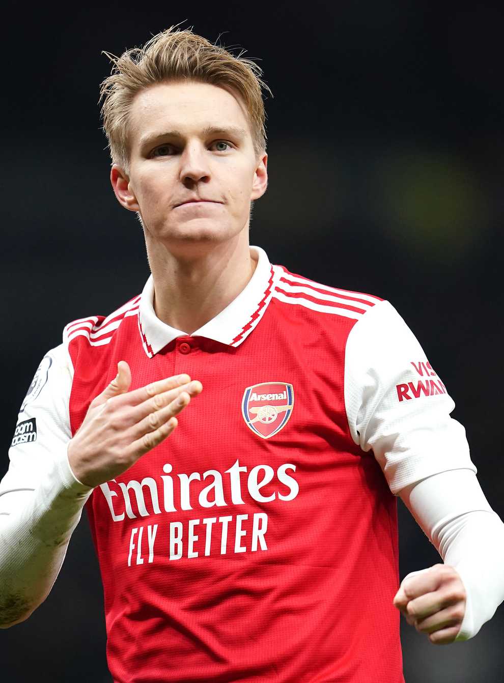 Arsenal captain Martin Odegaard is focused only on what his side can achieve in the Premier League title race (Nick Potts/PA)