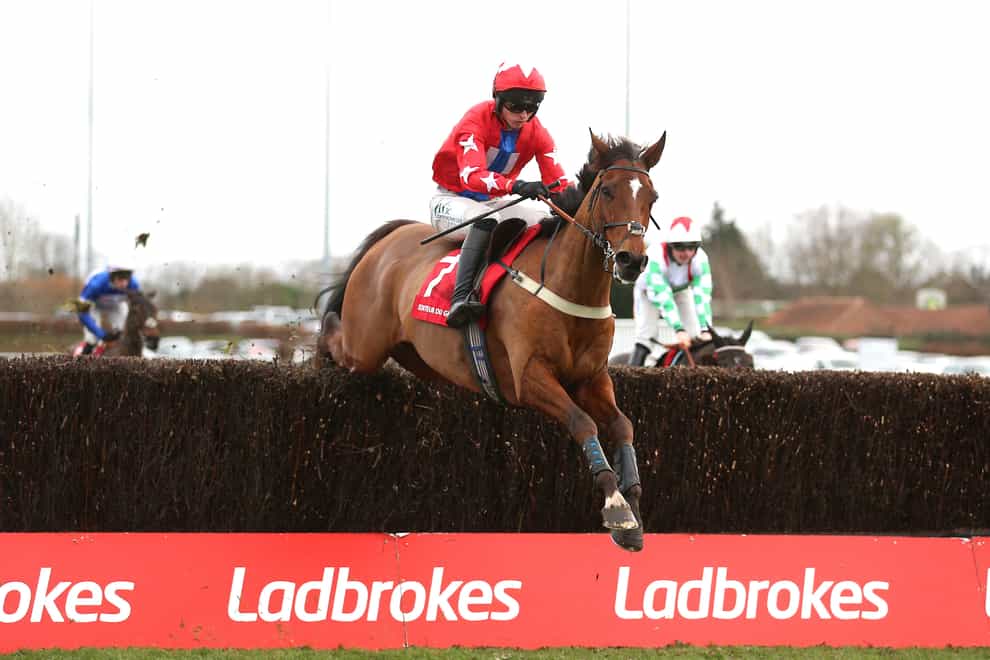 Editeur Du Gite, here ridden by jockey Niall Houlihan on their way to winning the Ladbrokes Desert Orchid Chase at Kempton, has been supplemented for Saturday’s rearranged Clarence House Chase at Cheltenham (Nigel French/PA).