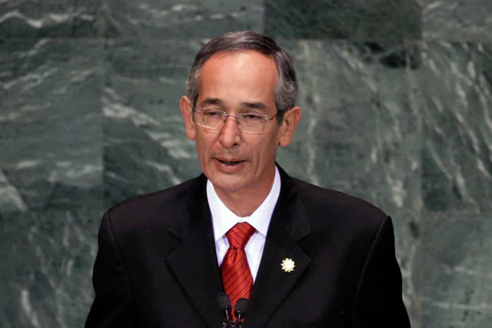 Former Guatemalan president Alvaro Colom has died aged 71 (Richard Drew/AP)