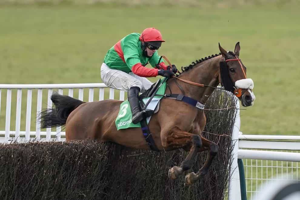 Kim Bailey is unsure what to do next with Two For Gold, here, clearing the last to win The Paddy Power Warwick Castle Handicap Chase at Warwick (Alan Crowhurst/PA)
