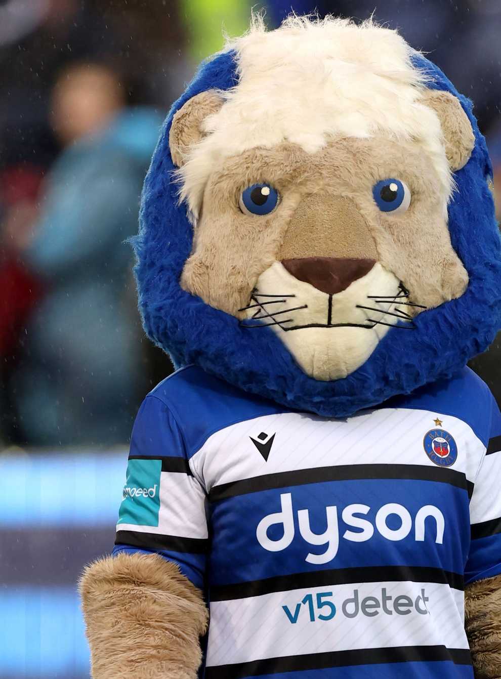 Bath’s mascot, Maximus the Lion, looks on ahead of the Gallagher Premiership match against Newcastle in December (Steven Paston/PA)