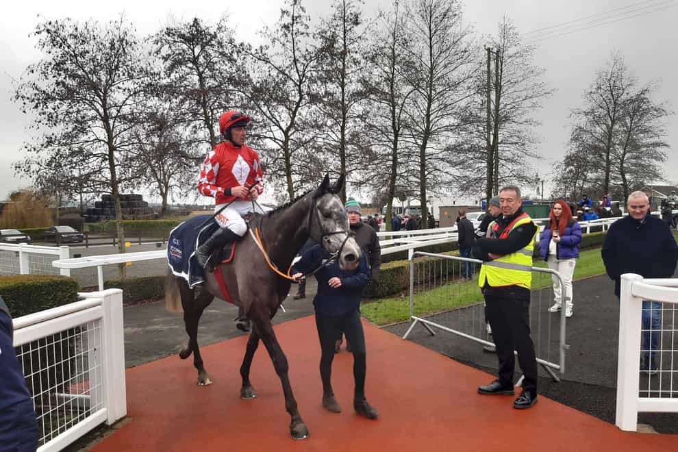 Doctor Bravo and Davy Russell return after winning (Michael Graham/PA)
