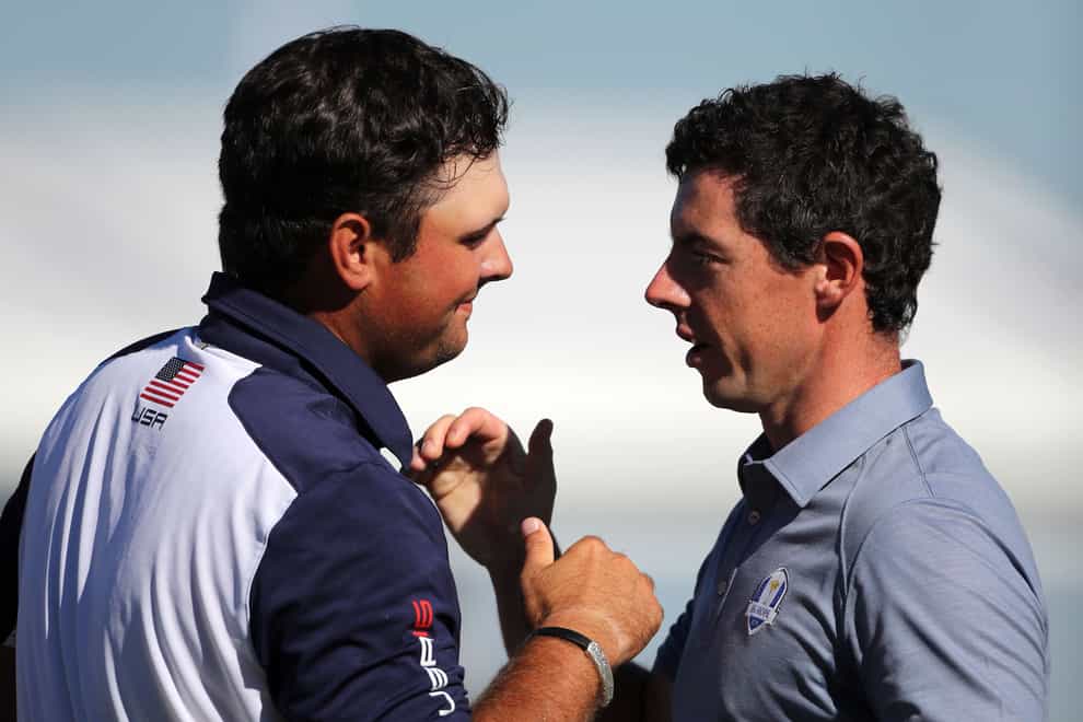 Rory McIlroy (right) has had his say on an incident with Patrick Reed (left) in Dubai (Peter Byrne/PA)