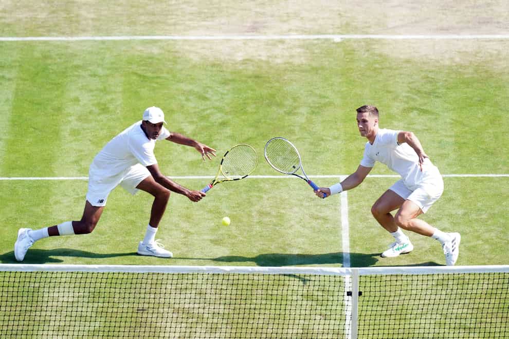 The men’s doubles at Wimbledon is to change from best-of-five sets to best of three (Adam Davy/PA)