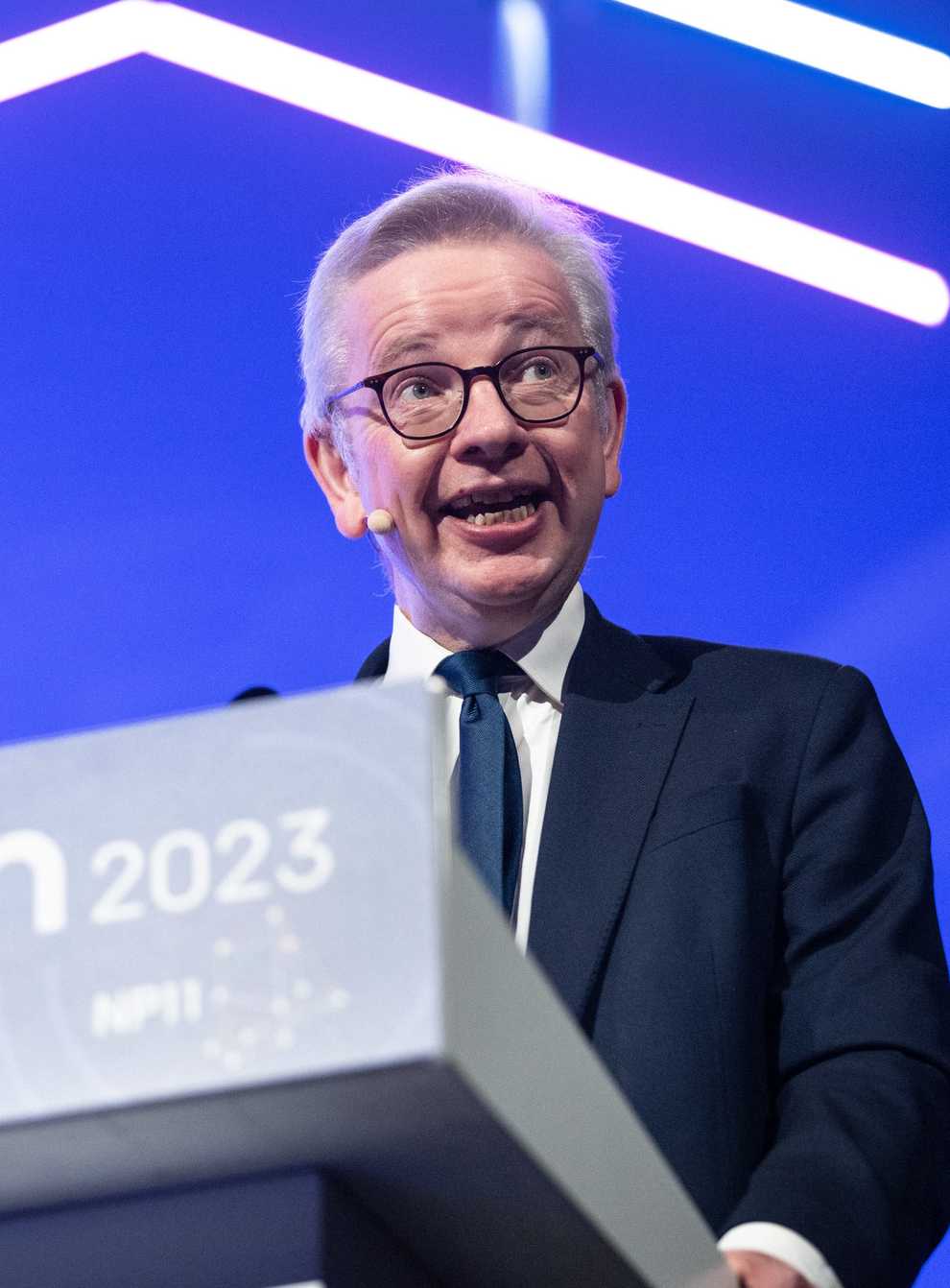 Michael Gove speaking at the Convention of the North (James Speakman/PA)