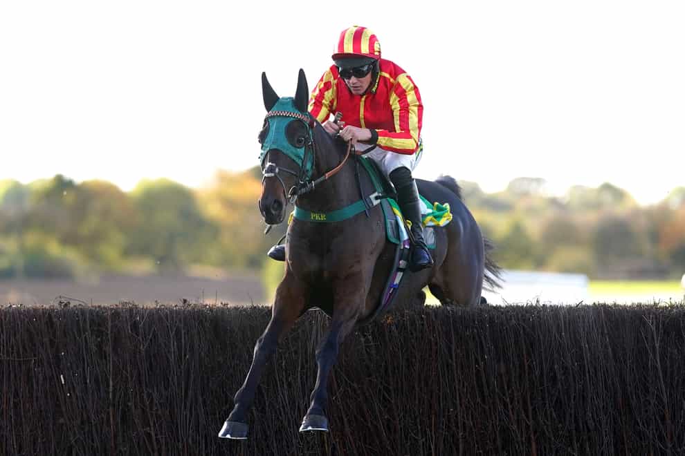 Top Ville Ben, here ridden by jockey Thomas Dowson clearing a fence in the bet365 Charlie Hall Chase, is set to make the trip to Leopardstown on February 5 (Tim Goode/PA)