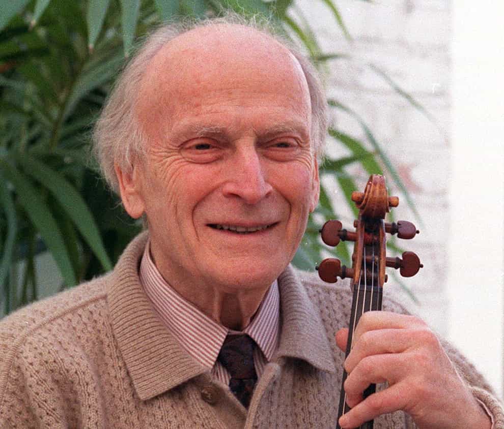 Yehudi Menuhin’s plaque will commemorate the six-storey house in Belgravia, London, where he lived, worked and entertained for the last 16 years of his life (Jim James/PA)