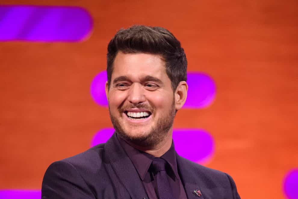 Michael Buble during the filming of the Graham Norton Show (PA)