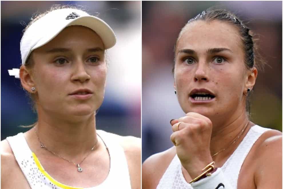 Elena Rybakina and Aryna Sabalenka will face each other in the Australian Open final (Steven Paston/Adam Davy/PA)