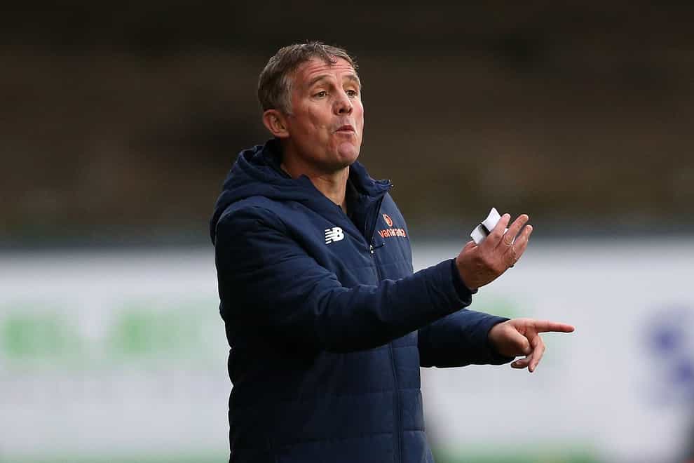 File photo dated 26-11-2022 of Wrexham manager Phil Parkinson, who says Sunday’s FA Cup clash with Sheffield United is another significant step in putting the National League outfit “firmly back on the football map”. Issue date: Friday January 27, 2023.