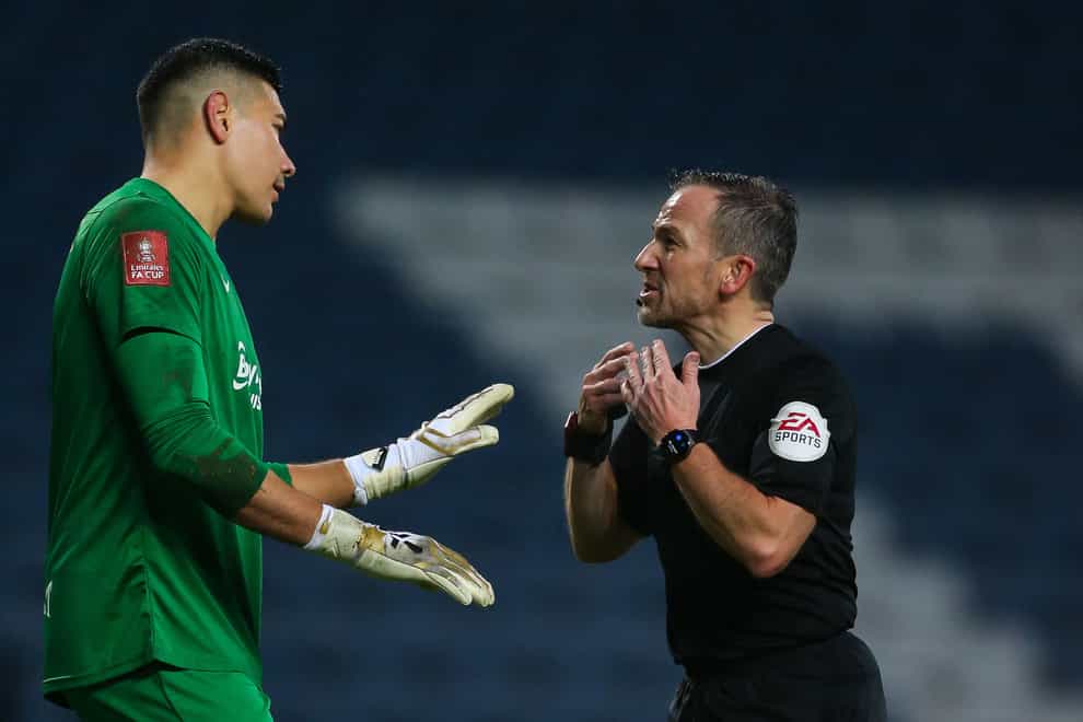 Reports emerged of racial abuse being directed at Birmingham goalkeeper Neil Etheridge (Barrington Coombs/PA)