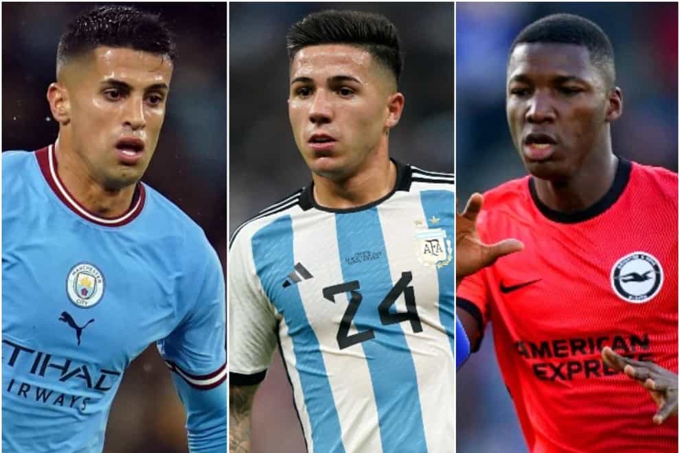 Could Joao Cancelo, Enzo Fernandez and Moises Caicedo be on the move on deadline day? (PA)