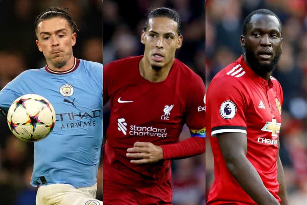 Jack Grealish, Virgil van Dijk and Paul Pogba have all made big-money moves in recent years (PA)