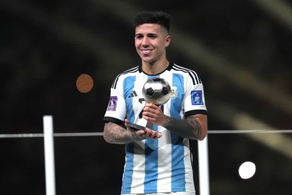 Argentina midfielder Enzo Fernandez has become the most expensive player in British transfer history after joining Chelsea from Benfica (Martin Rickett/PA)