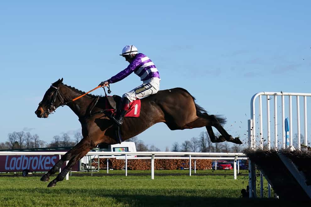 Rare Edition ridden by Sam Twiston-Davies goes on to win the Ladbrokes �We Play Together� Novices� Hurdle during day one of the Ladbrokes Christmas Festival at Kempton Racecourse (John Walton/PA)