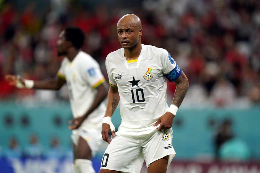 Could Ghana’s Andre Ayew be on his way to Everton? (Adam Davy/PA)
