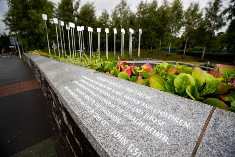 The Omagh Bomb Memorial Garden (Liam McBurney/PA)