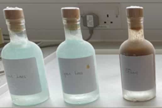 Sample bottles used in the experiment (RGU/PA)