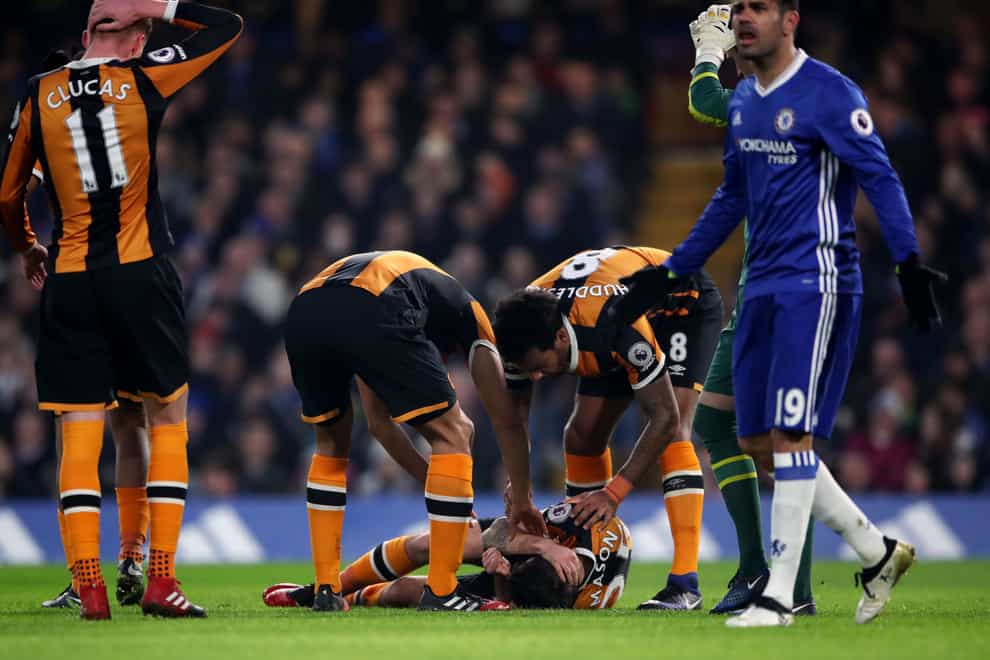 Marco Silva admitted Ryan Mason’s traumatic head injury at Stamford Bridge while playing for Hull against Chelsea was probably his “saddest day” as a football manager (Nick Potts/PA)