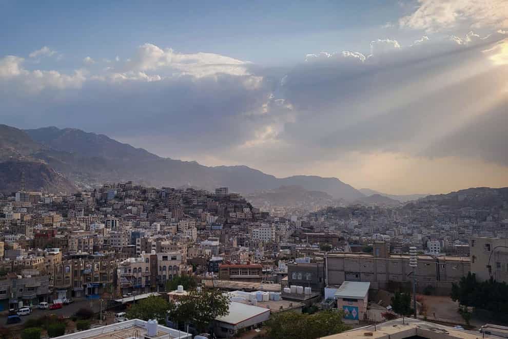 The group, which did not reveal the blast’s exact location, said the four victims arrived at a hospital in the besieged city of Taiz (Akram Alrasny/Alamy/PA)