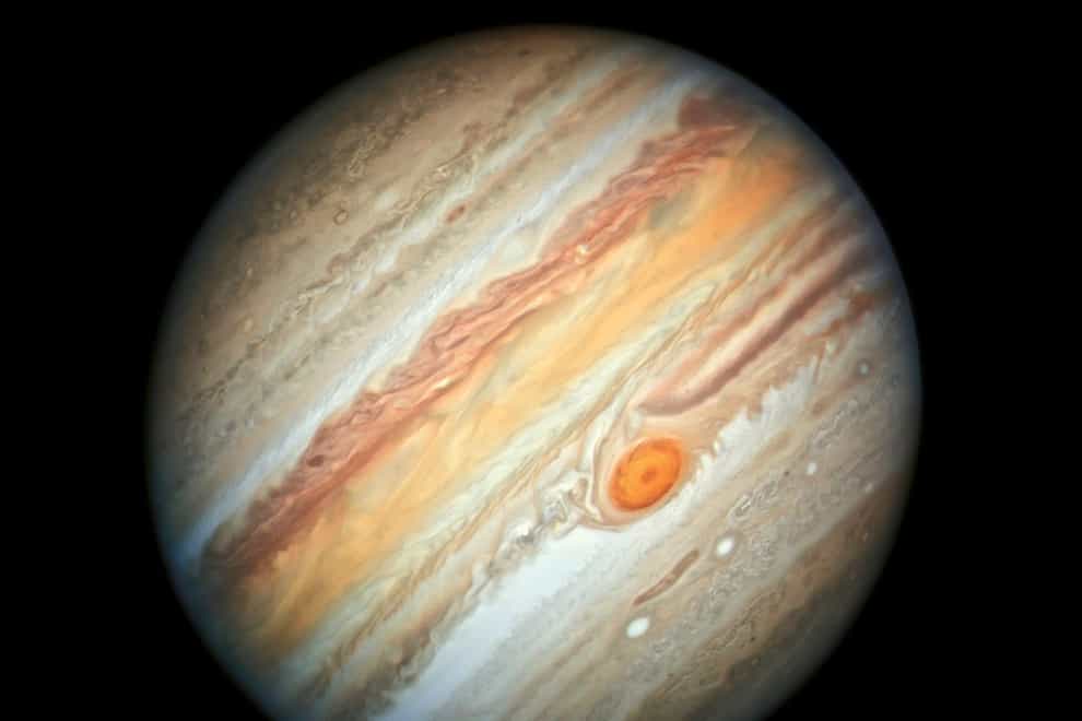 The planet Jupiter, captured by the Hubble Space Telescope (Nasa, ESA, A. Simon/Goddard Space Flight Centre, M.H. Wong/University of California, Berkeley via AP)