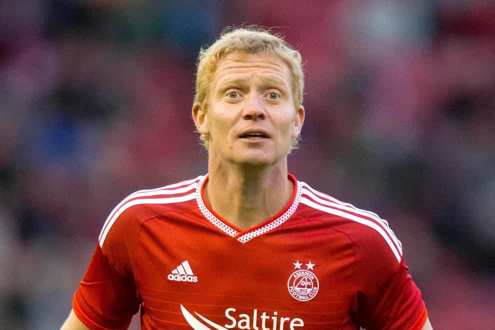 Aberdeen’s Barry Robson during the Europa League First Qualifying Round, Second Leg, at Pittodrie Stadium, Aberdeen, Scotland.