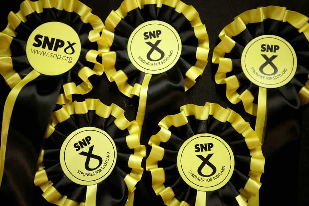 The poll shows a drop in support for the SNP and Scottish independence (Jane Barlow/PA)