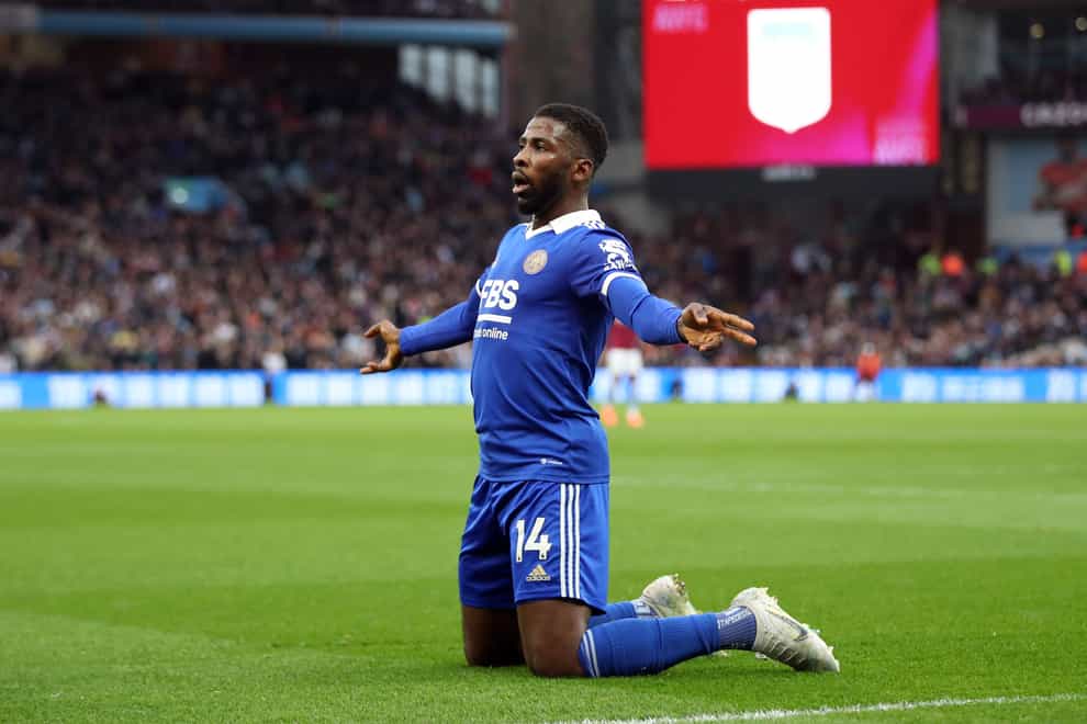 Kelechi Iheanacho was among the scorers as Leicester came from behind to win at Aston Villa. (Isaac Parkin/PA)