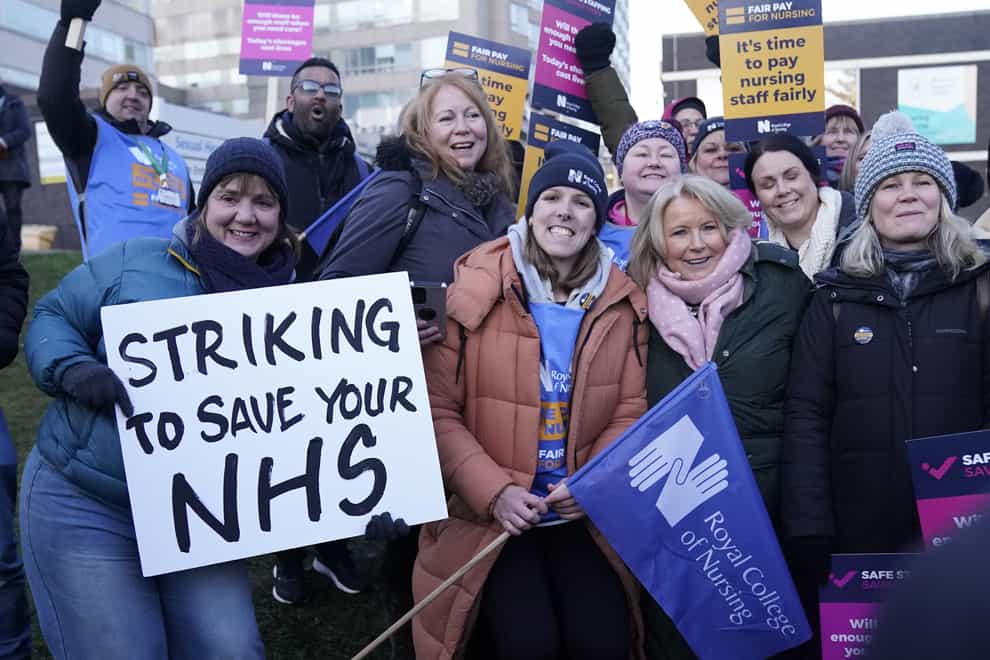 Nurses are to strike again on Monday in what is expected to be the biggest day of industrial action in the health service’s history (PA)