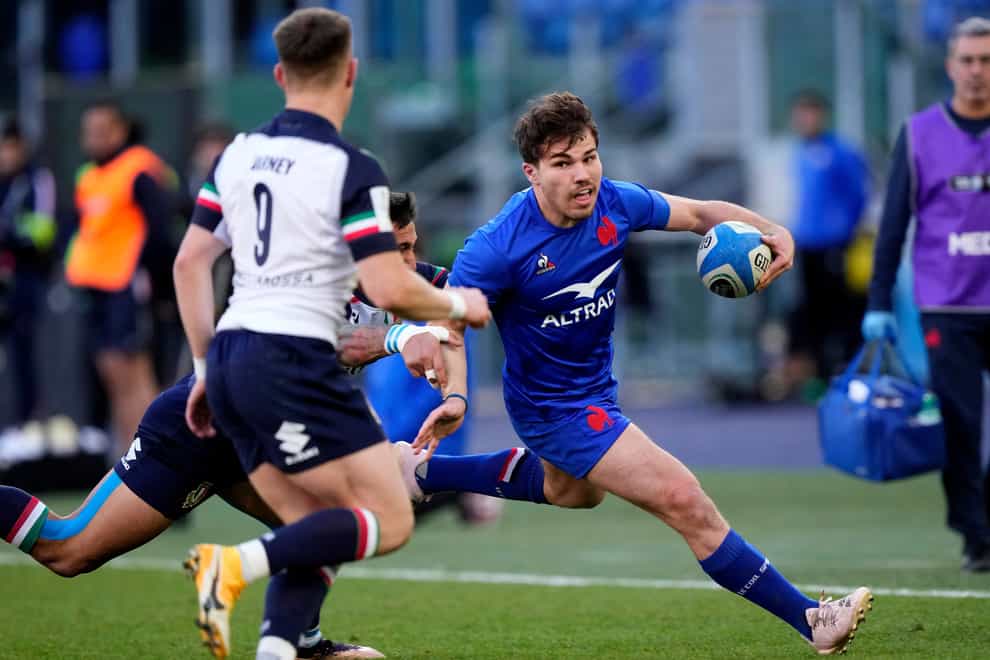 Ethan Dumortier scored a try on his France debut as Les Bleus opened their Six Nations title defence with victory against Italy (Andrew Medichini/AP)