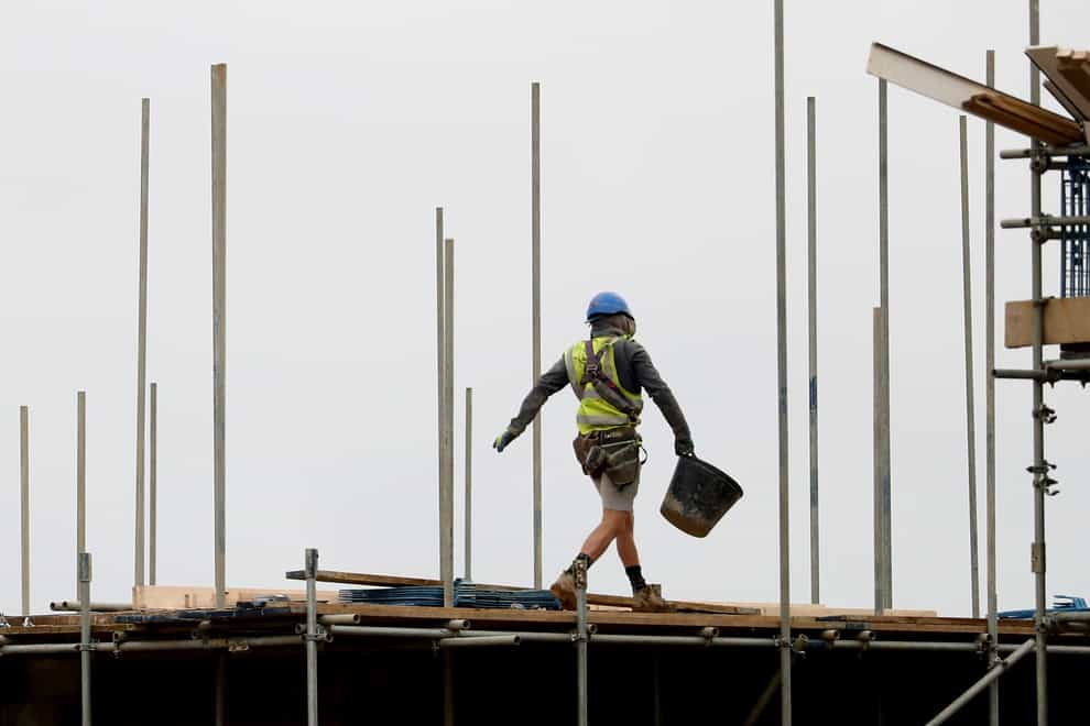 New houses being constructed on the Chilmington development in Ashford, Kent (Gareth Fuller/PA)