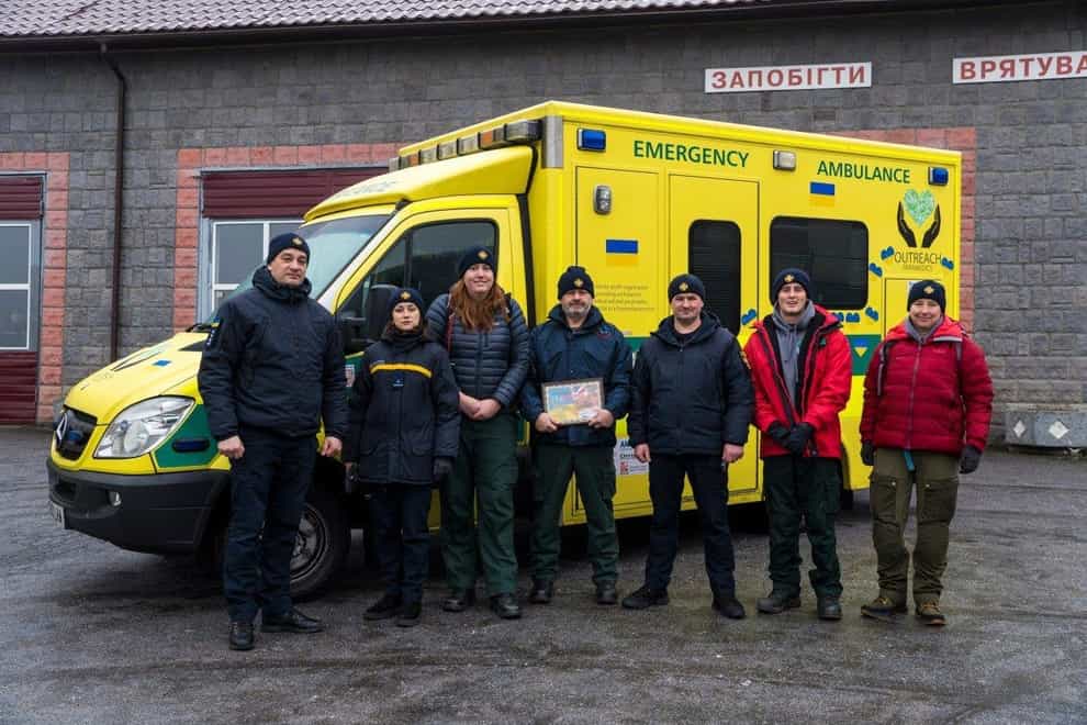 The team at Outreach Paramedics trained 167 Ukrainian firefighters (Outreach Paramedics/PA)