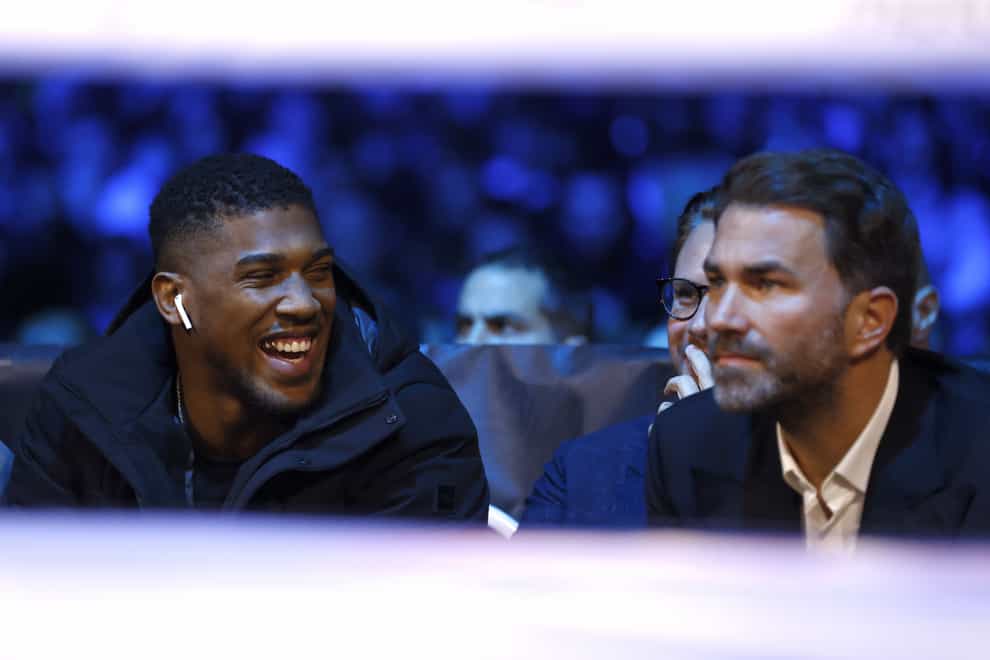 Anthony Joshua will return to boxing in April (Steven Paston/PA)