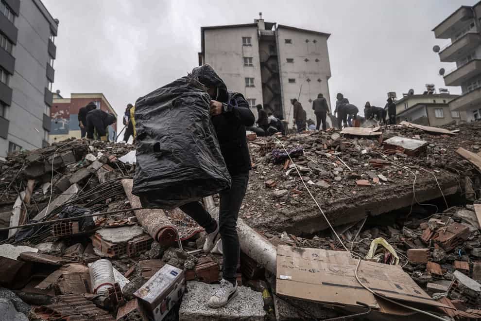 The death toll surged past 4,000 as rescuers in Turkey and Syria worked overnight to find more survivors of the 7.8 magnitude earthquake that hit the region early on Monday (Mustafa Karali/AP)