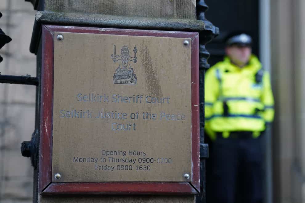 A 53-year-old man will appear at Selkirk Sheriff Court (Andrew Milligan/PA)