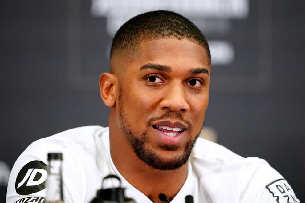 Anthony Joshua is preparing to return to the ring on April 1 (Zac Goodwin/PA)